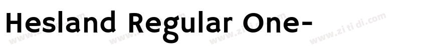 Hesland Regular One字体转换